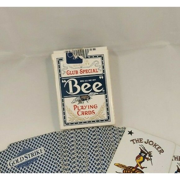 BEE-Club Special Playing Cards #92  GOLD STRIKE CASINO RESORT Blue Cambric - Picture 3 of 11